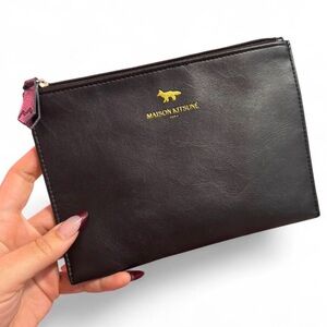 Maison Kitsuné x Japan Airlines Leather Pouch – Japan Exclusive